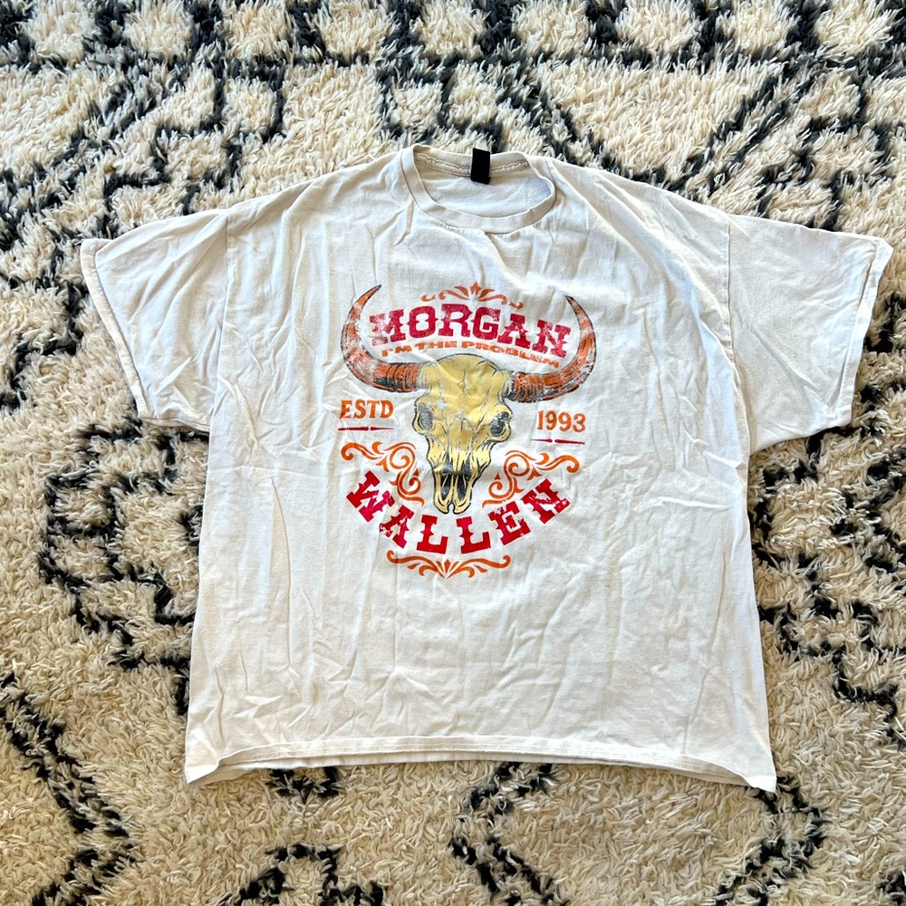 Morgan Wallen I’m The Problem Tour 2025 Country Concert White T-Shirt 2XL